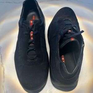 PRADA PUNTA ALA SNEAKERS - NAVY SIZE 8
